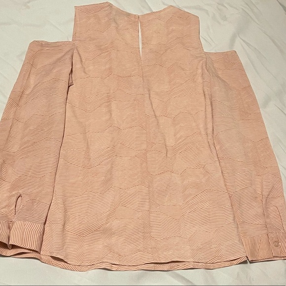 BCBGMaxazria Womens Zig Zag Striped Blouse - Picture 1 of 3
